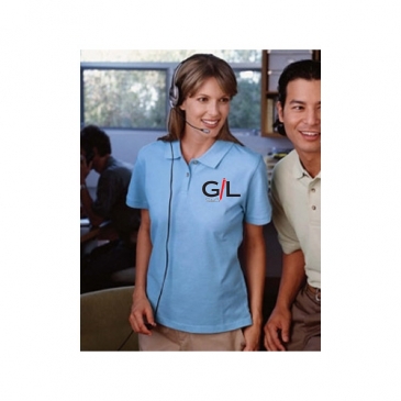 Harriton Ladies' 6 oz. Ringspun Cotton Piqué Short-Sleeve PO