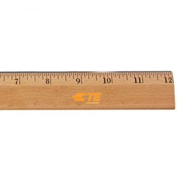 12"Exec.Office Ruler, Lacquer Finish w/Metal Edge, Eng.Scale