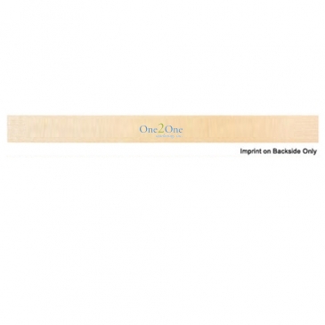 Back-To-School "U" Color Rulers - Natural Wood Finish
