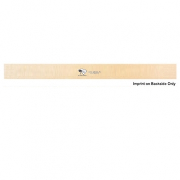 Back-To-School "U" Color Rulers - Natural Wood Finish