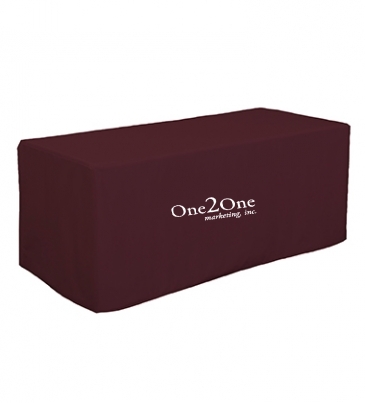 6' Decobrite™ Three-Sided Table Cover (Unimprinted)