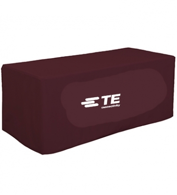 6' Decobrite™ Three-Sided Table Cover (Full-Color Imprint, One Lo