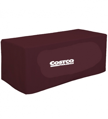 6' Decobrite™ Three-Sided Table Cover (Full-Color Imprint, One Lo