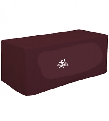 6' Decobrite™ Three-Sided Table Cover (Full-Color Imprint, One Lo