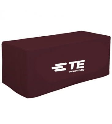 6' Decobrite™ Four-Sided Table Cover (Full-Color Imprint, One Loc