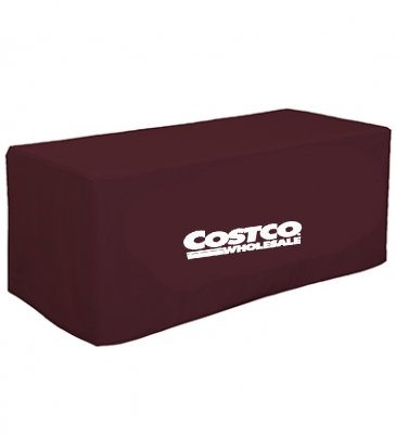 6' Decobrite™ Four-Sided Table Cover (Full-Color Imprint, One Loc