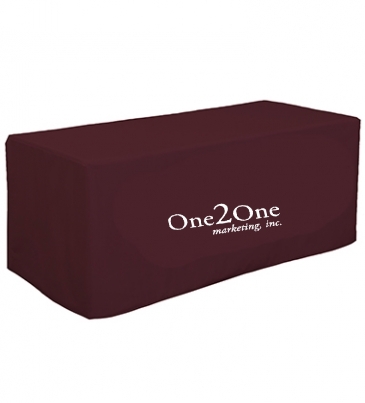6' Decobrite™ Four-Sided Table Cover (Full-Color Imprint, One Loc
