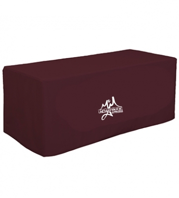 6' Decobrite™ Four-Sided Table Cover (Full-Color Imprint, One Loc