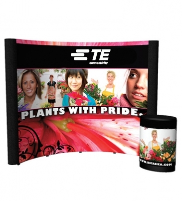 10' Echo Pop-Up Display Kit (Mural with Fabric Ends)