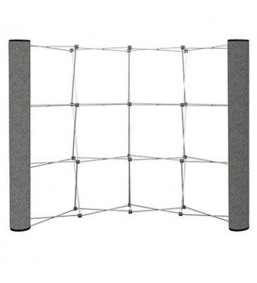 Curved Show 'N Rise Floor Display End Panel (Fabric)