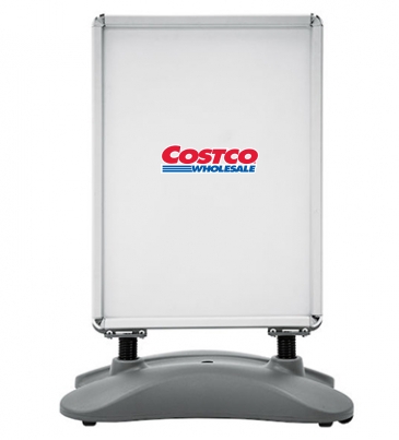 Outdoor Flex Sign with Ballast Base Hardware