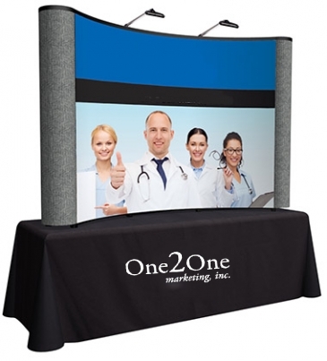 8' ARISE Tabletop Display Kit (Mural with Fabric Ends)