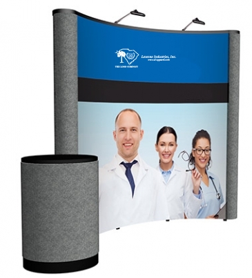 8' Curved ARISE Floor Display Kit (Mural with Fabric Ends)