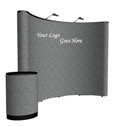 10' Curved ARISE Floor Display Kit (Fabric)