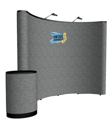 10' Curved ARISE Floor Display Kit (Fabric)