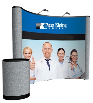 10' Curved ARISE Floor Display Kit (Mural with Fabric Ends)