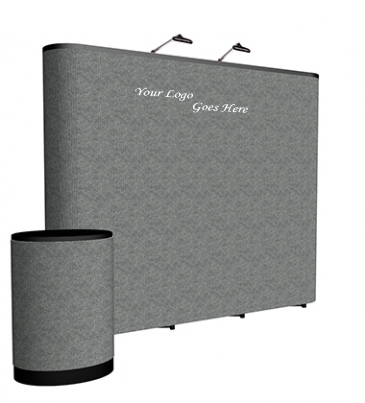 10' Straight ARISE Floor Display Kit (Fabric)