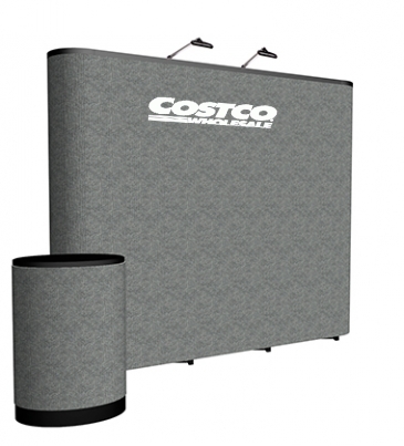 10' Straight ARISE Floor Display Kit (Fabric)