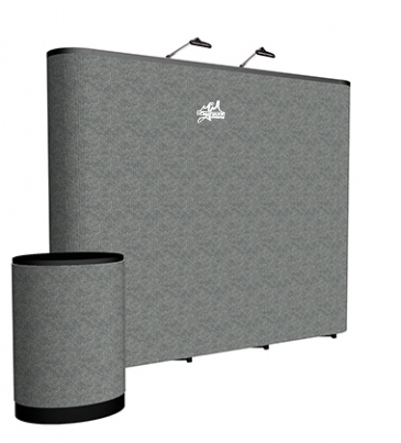 10' Straight ARISE Floor Display Kit (Fabric)