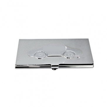 Metal Car Business Card Case With Embossed Cover