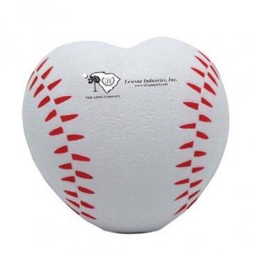 Heart Shaped Baseball Stress Reliever