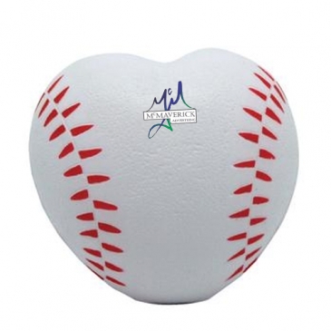 Heart Shaped Baseball Stress Reliever