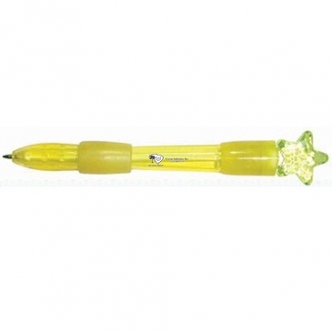 Ballpoint Light Up Yellow Star Pen