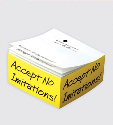 Custom Printed Notes Half-Cube 4 Color Process