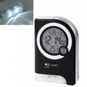 Atomic Travel Alarm Clock With Torch Light