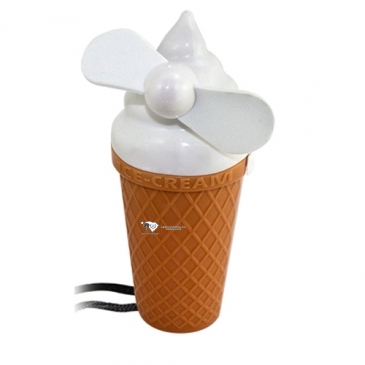Ice Cream Fan With Lanyard