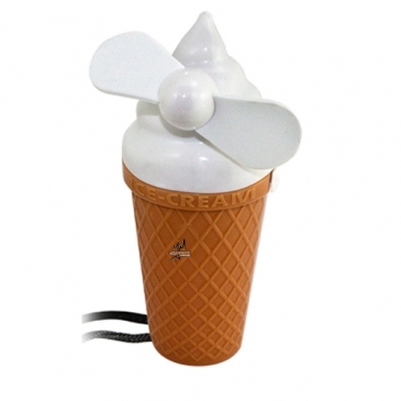 Ice Cream Fan With Lanyard