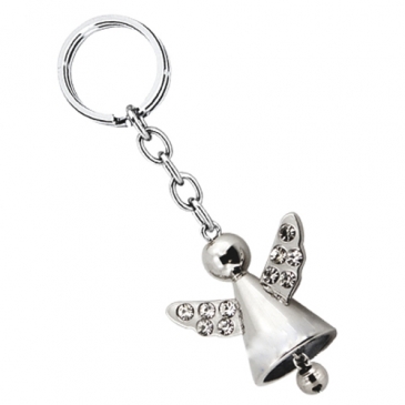 Angel Jewelary  Keychain With Crystals & Jingling Bell