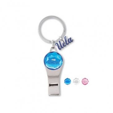 Bling Whistle With Message Tag