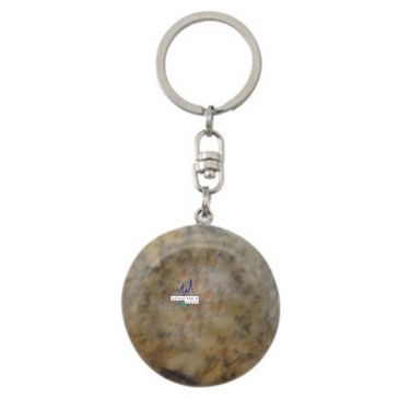 Natural River Stone Key Tags - Printed