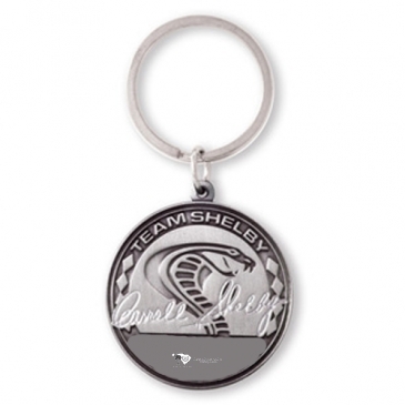 Brass Enamel Key Tags - 1 1/2"