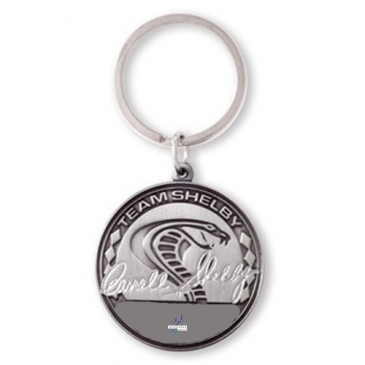 Brass Enamel Key Tags - 1 1/2"
