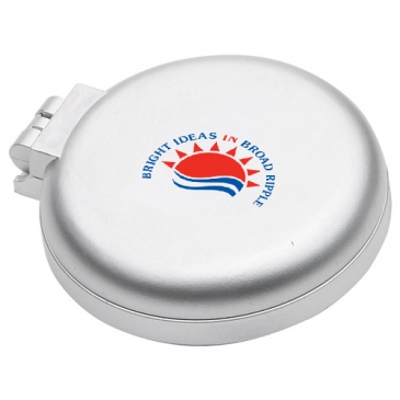 Travel Disk Brush & Mirror