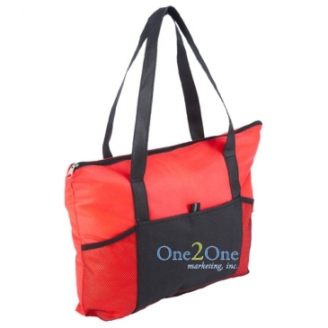 Feather Flight Zippered Tote Bag