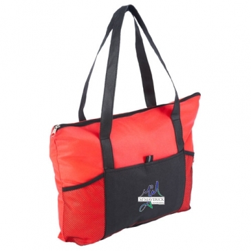 Feather Flight Zippered Tote Bag