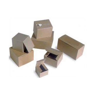 Natural Kraft Pinstripe Gift Boxes8 X 8 X 6