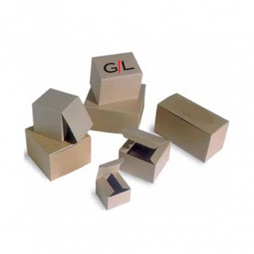 Natural Kraft Groove Folding Gift Box 10x5x4