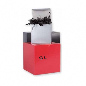 Tinted Gloss Folding Gift Box 4" X 4" X 2"
