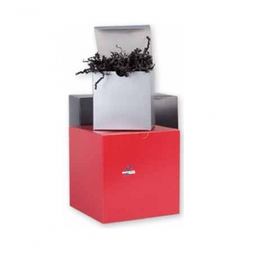Tinted Gloss Folding Gift Box 6" X 6" X 6"