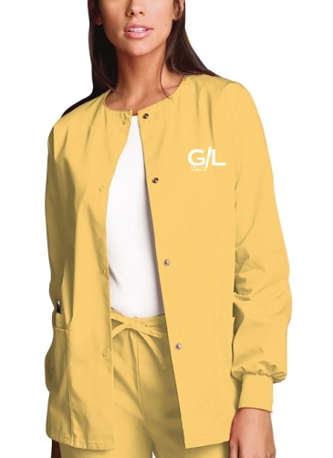 Round Neck Scrub Jacket
