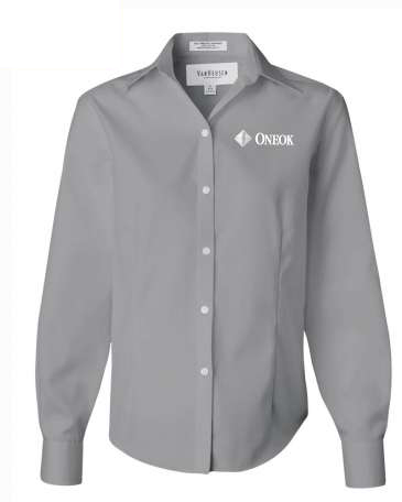 Van Heusen Ladies' Long-Sleeve Non-Iron Pinpoint Oxford