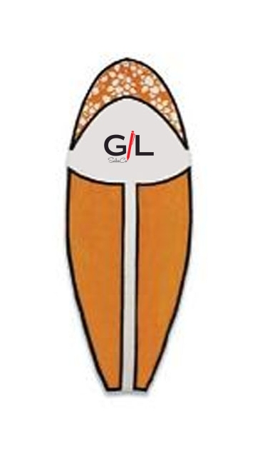 "Hibiscus" Stock Design SurfBoard