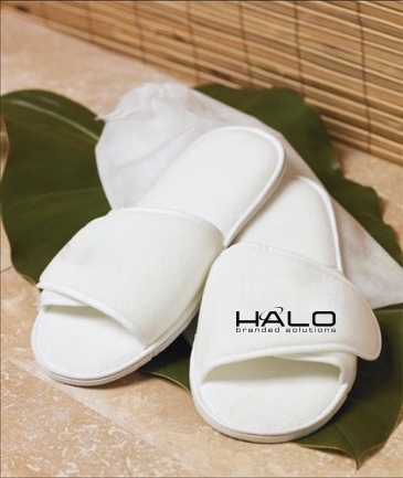 Terry Velour Adjustable Slippers