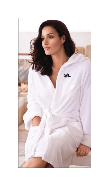 Hooded Coral Fleece Robe