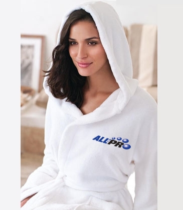 Hooded Coral Fleece Robe