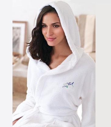 Hooded Coral Fleece Robe